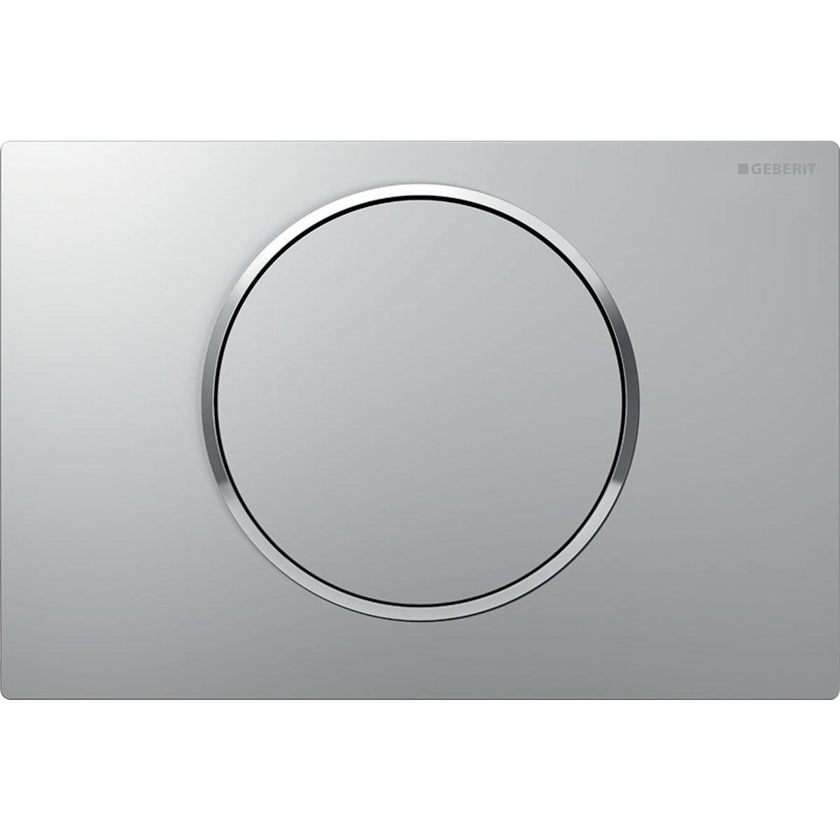 Plaque Sigma10 Geberit | Réf: 115.758.JQ.5 | Chromé mat laqué, chromé brillant