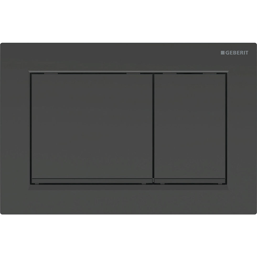 Miniature : Plaque Omega30 Geberit | Réf: 115.080.16.1 | Noir mat, laqué noir