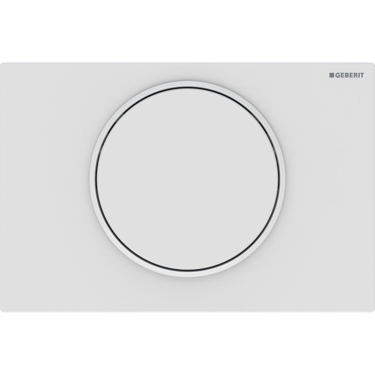Plaque Sigma10 Geberit | Réf: 115.758.01.5 | Blanc mat laqué, blanc