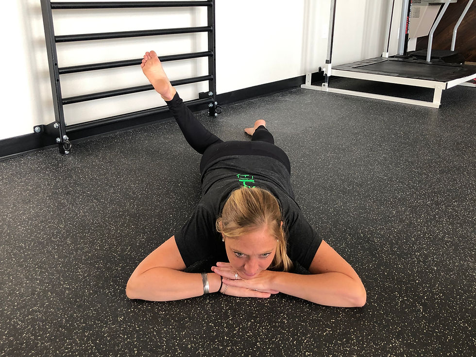 42. Prone (On Your Stomach) Hip Rocking