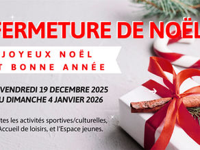 Fermeture des activités OISCL pendant les fêtes de fin d’année