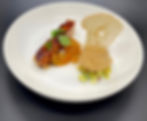 Apple Cider Rosemary Sorbet and Pineapple