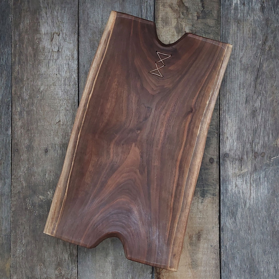 Thumbnail: Stitched Rectangular Walnut Bowl