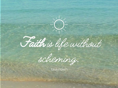 Let go and let God.