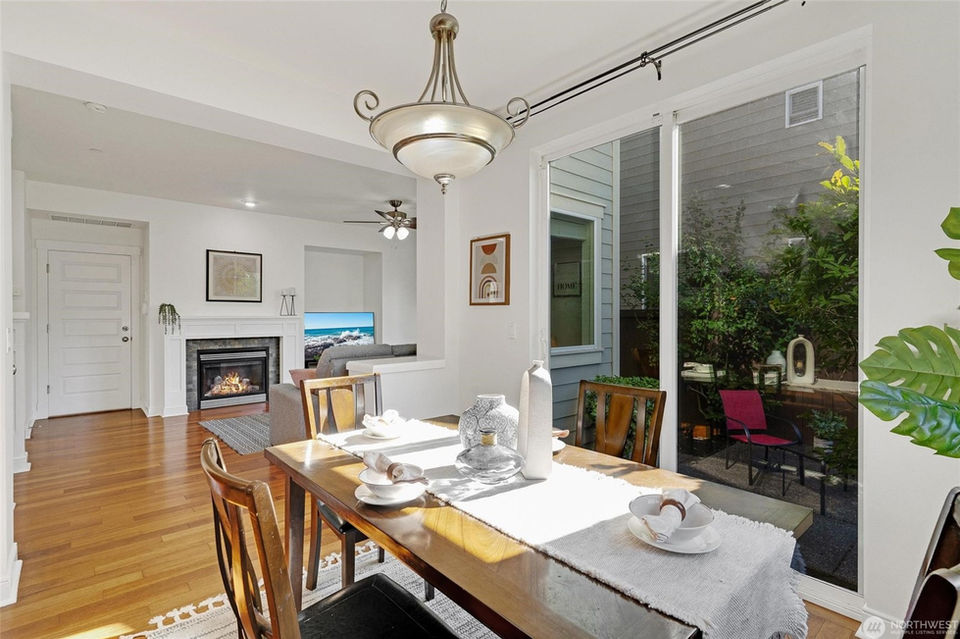 Staged dining room by Evolve