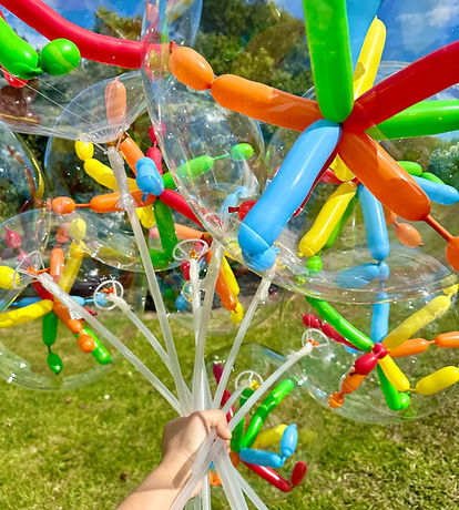 Firework balloon gift design