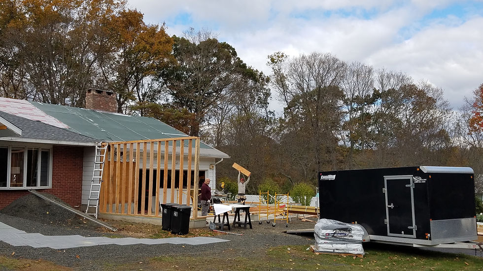 Finished Framing Garage