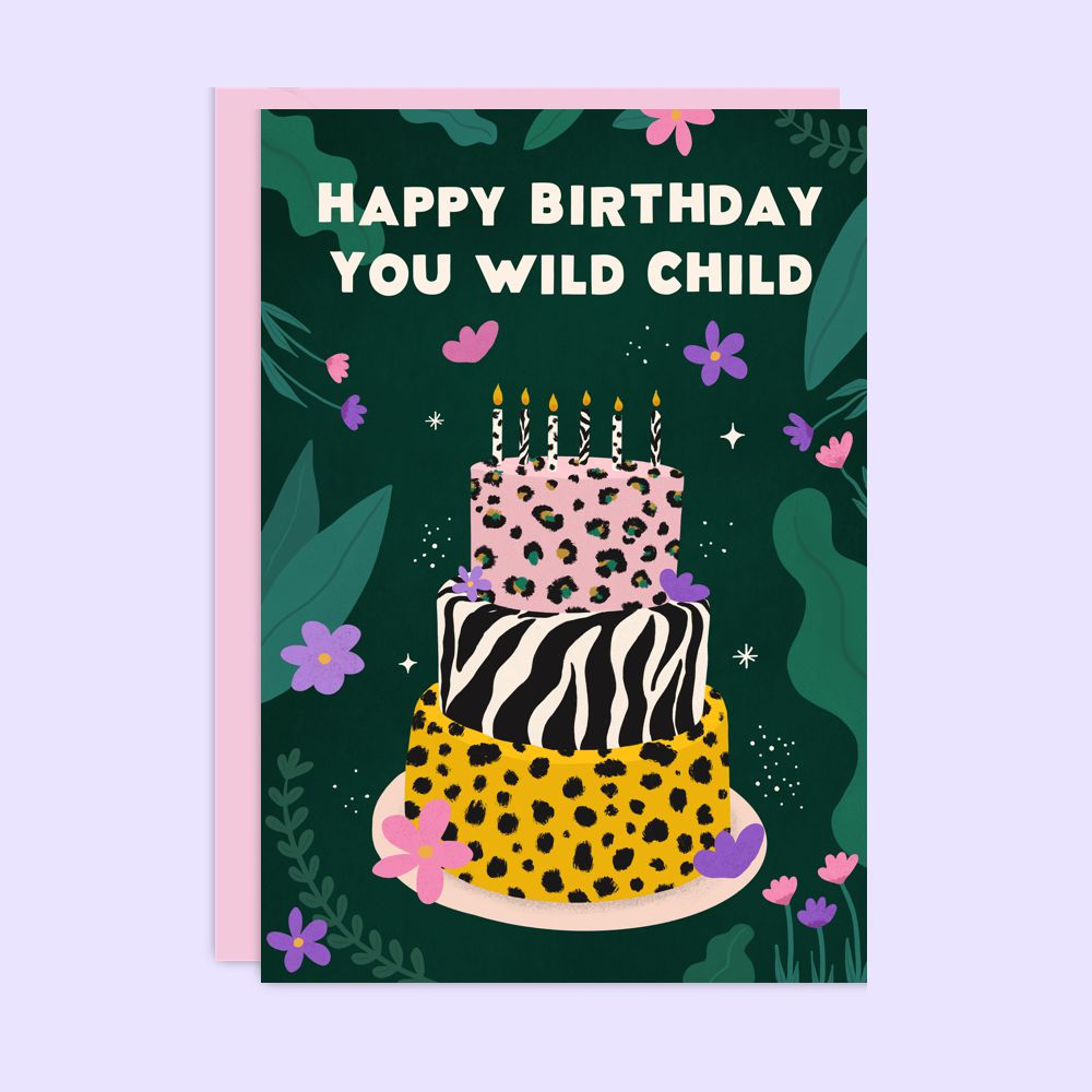 Wild Child Birthday Card