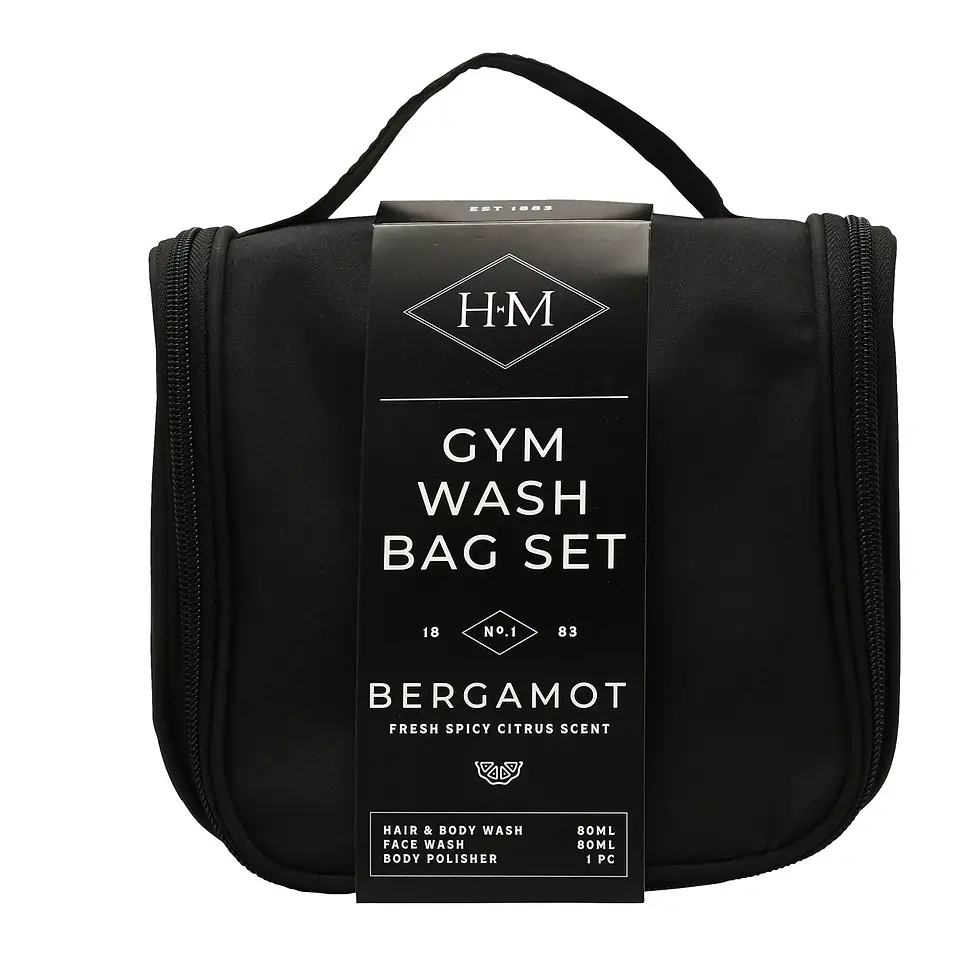 Thumbnail: Harvey Makin Mens Gym Wash Bag Set