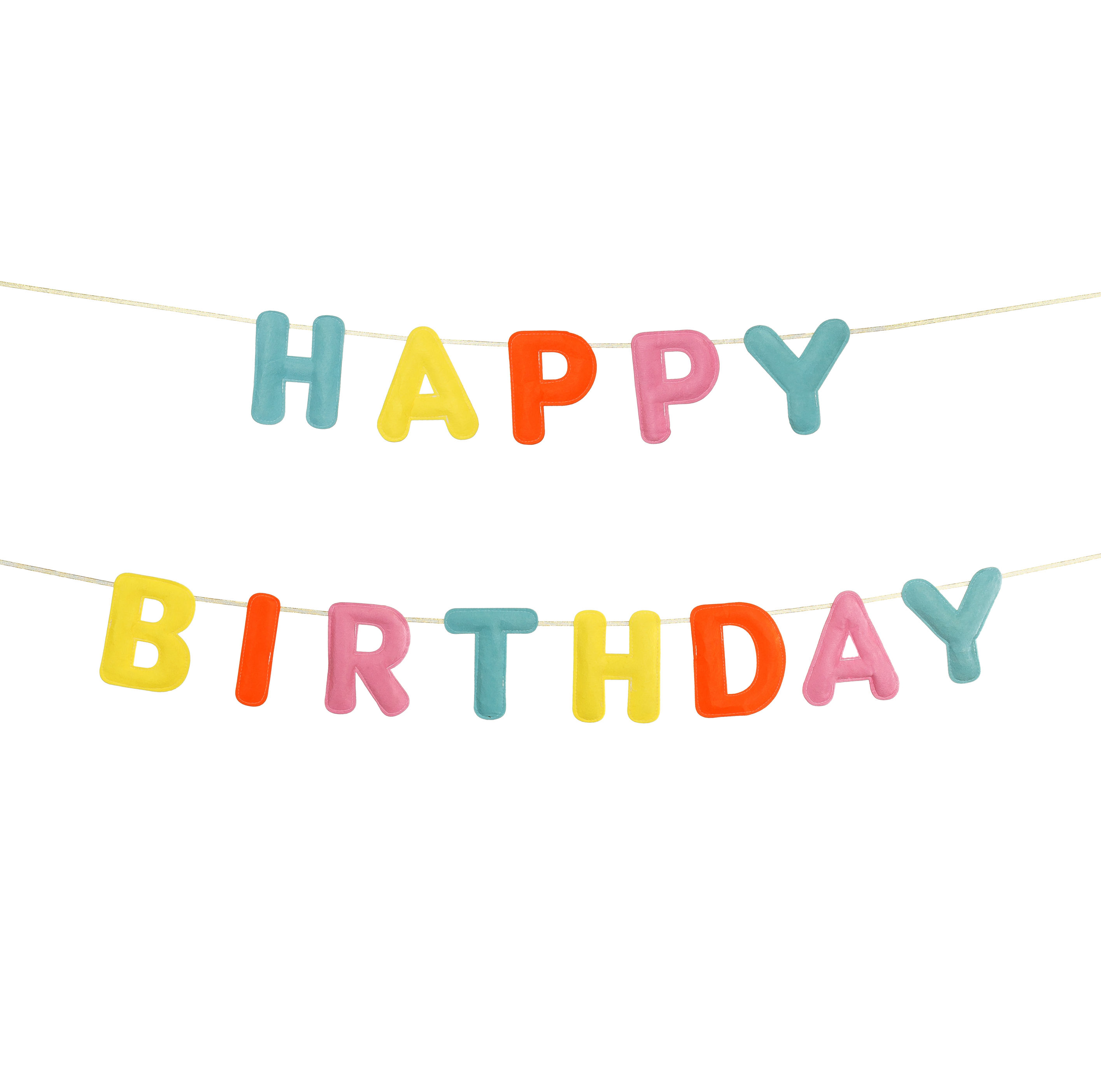 Happy Birthday Felt Banner