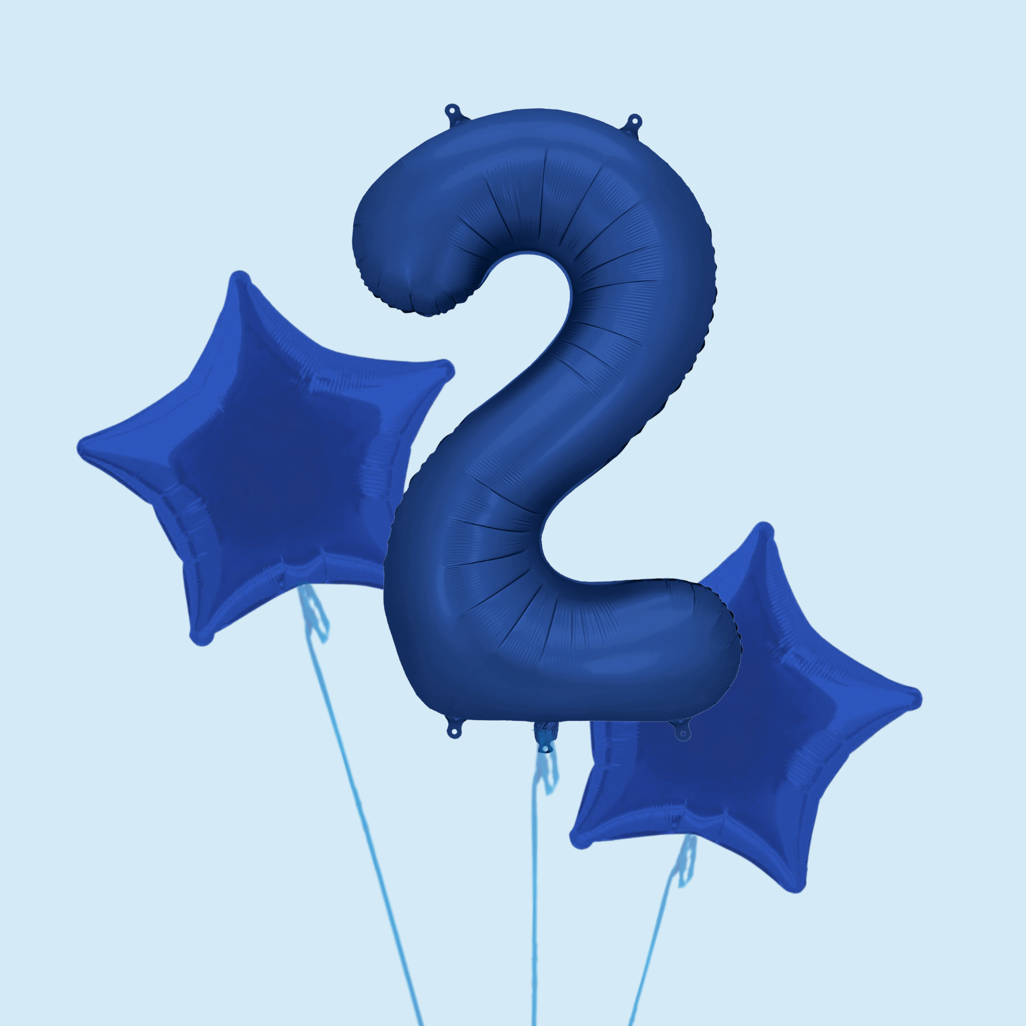 Navy Number Balloon Set - (All numbers available)