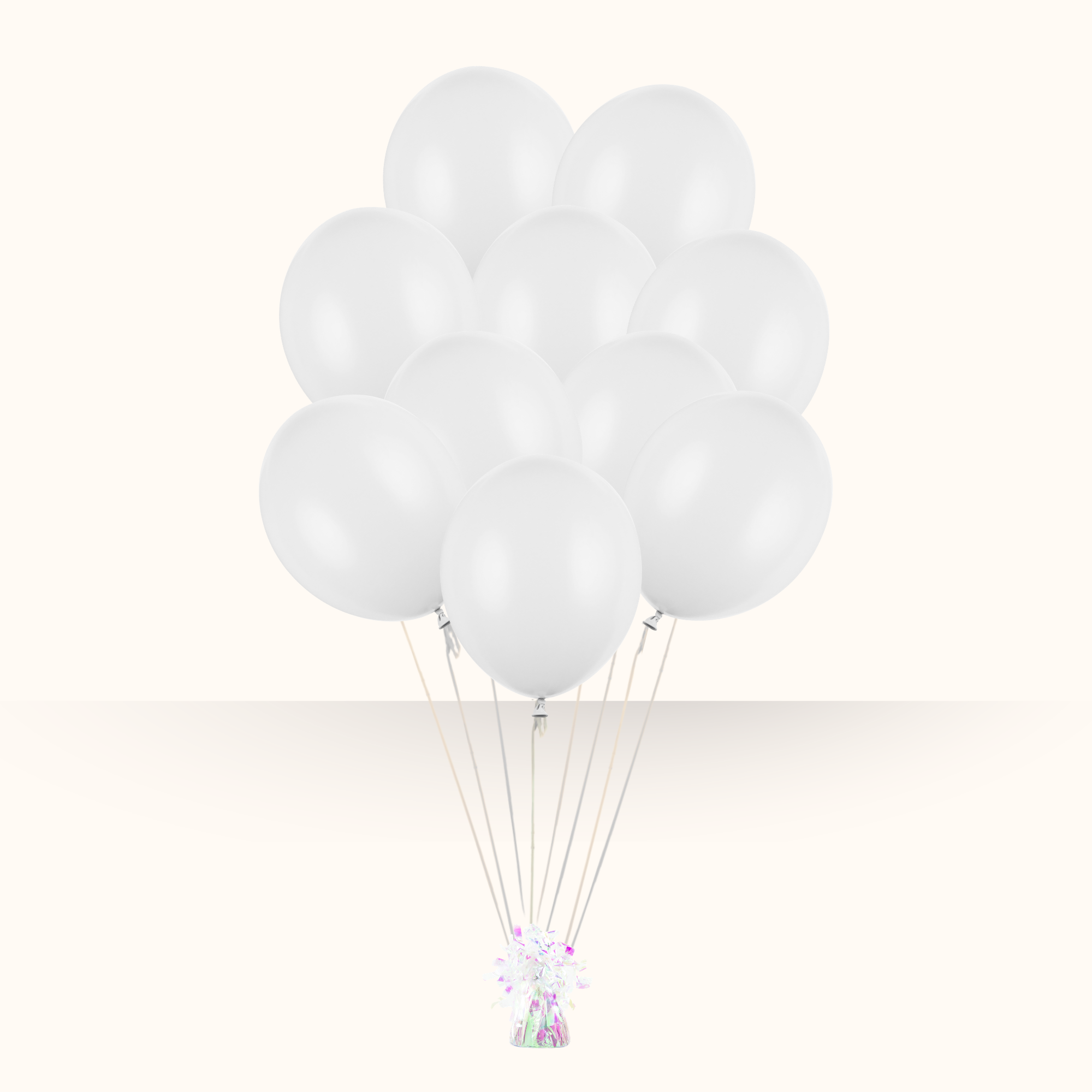 White Latex Balloon Cluster