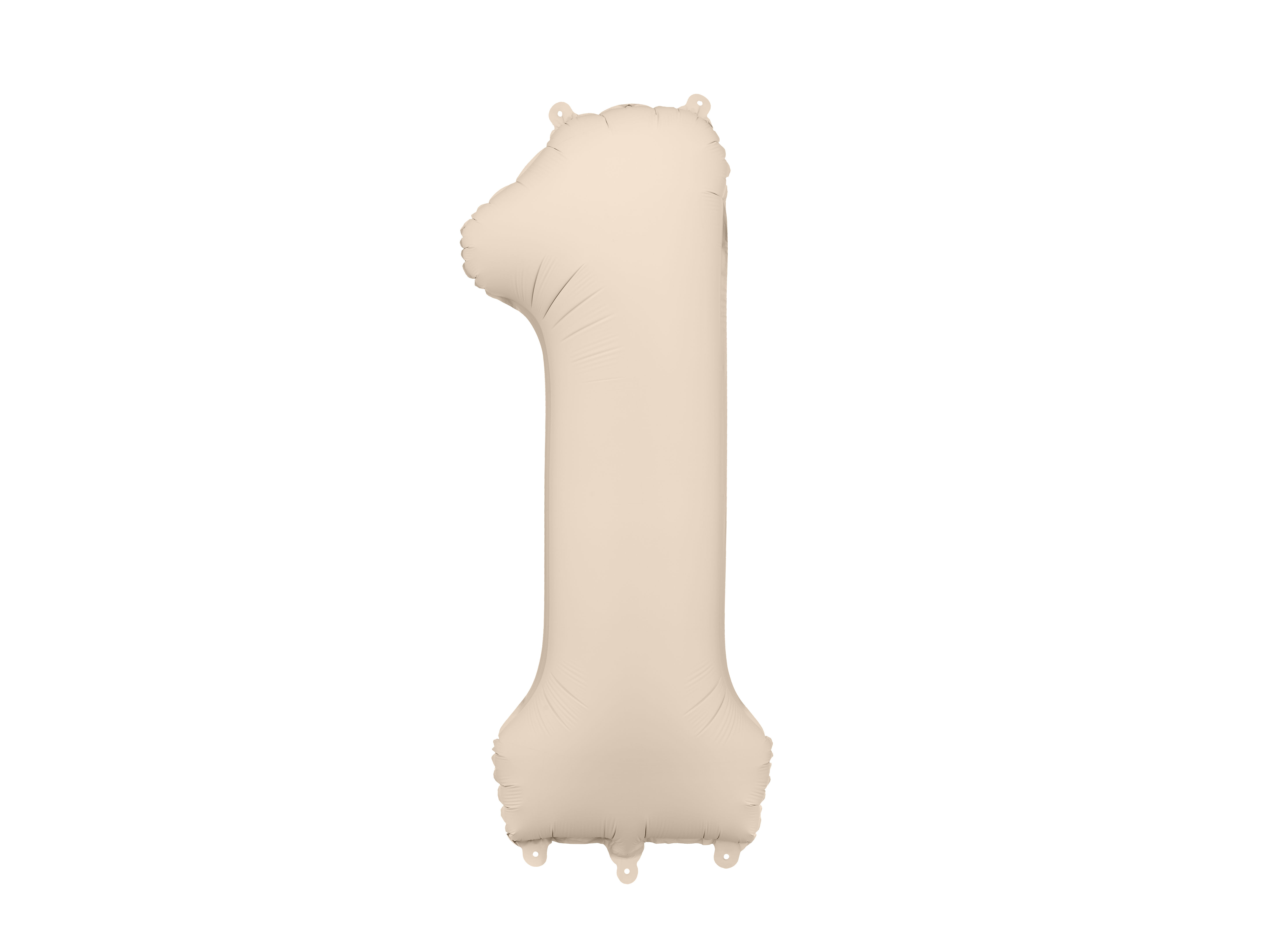 Number “1” Large Foil Helium Balloon | Beige