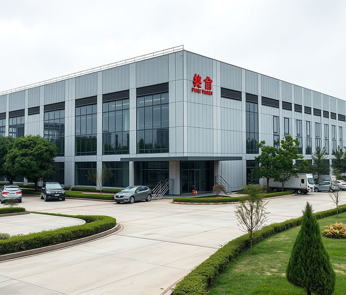 Exterior view of ZY PC & PMMA production factory showing large-scale industrial facilities for polycarbonate and acrylic shee