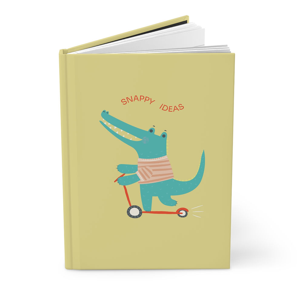 Thumbnail: Snappy Ideas Hardcover Journal - Cute Kids Notebook, Sketchbook