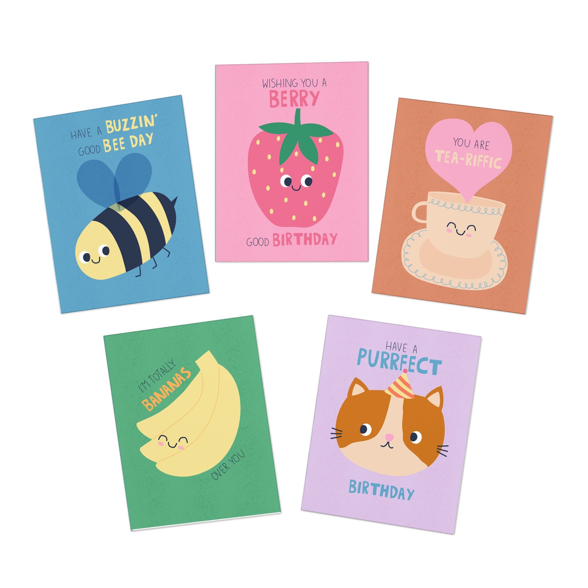 Cute Greeting Cards (5-Pack)