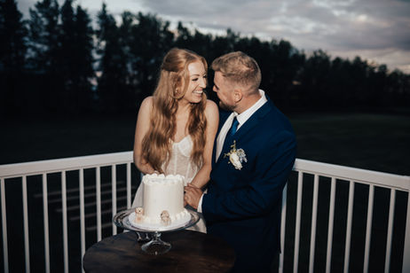 Beyond the Meridian - Cake Cutting - Wedding - Edmonton wedding venue