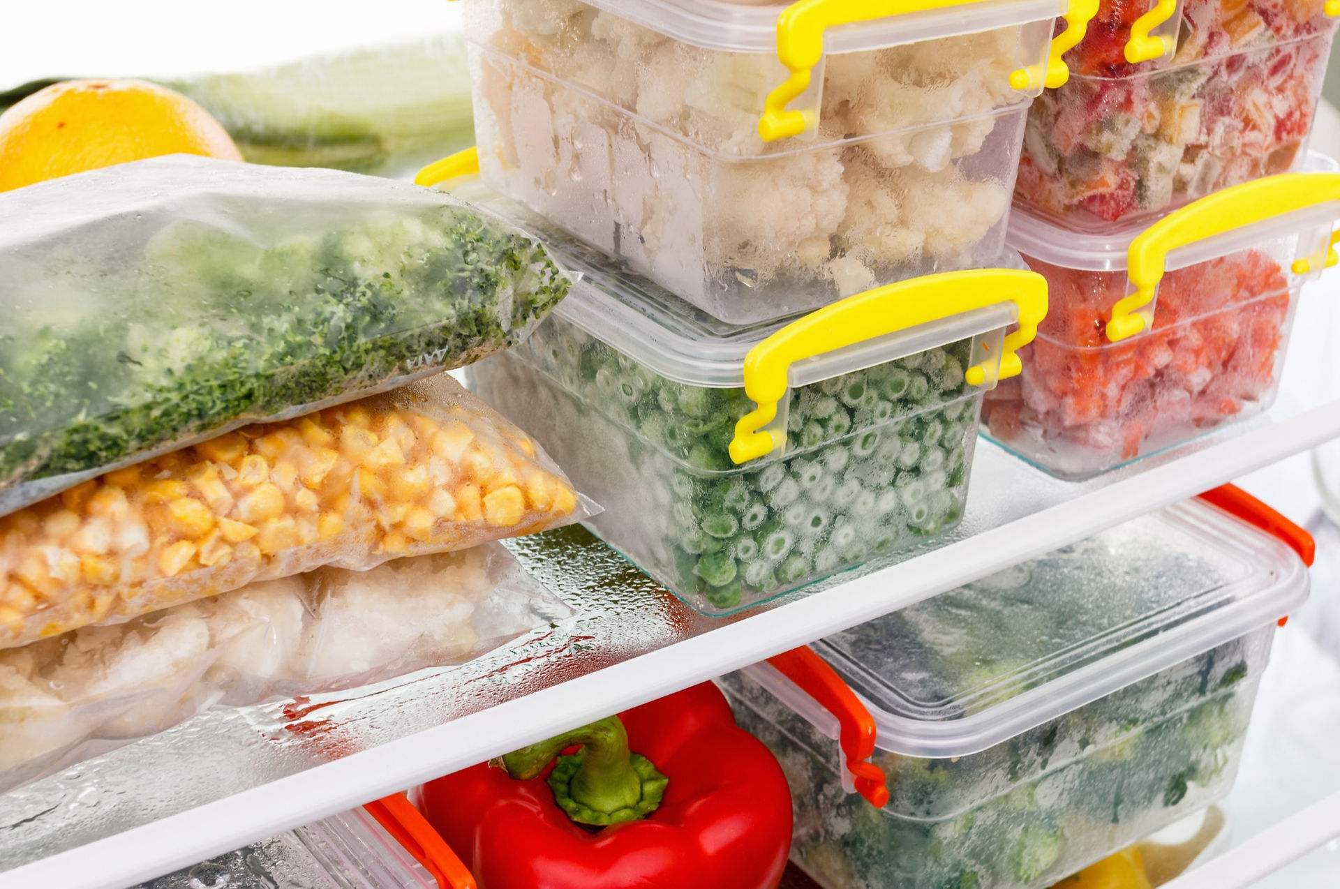 Freeze leftovers to extend their life and fruit/veg - just use what you need and the rest will stay fresh in the freezer!
