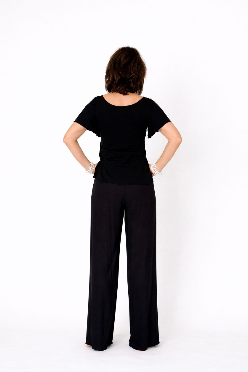 Thumbnail: HIGH-WAISTED WIDE-LEG TROUSERS