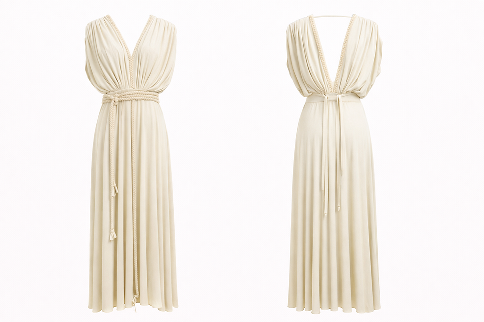 Thumbnail: BRAIDED-STRAP DRESS 