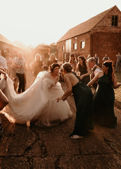 alternative bride dancing at alternative wedding