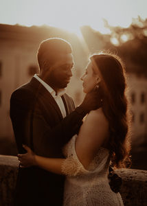 Power couple in the heart of Rome after planning a destination wedding