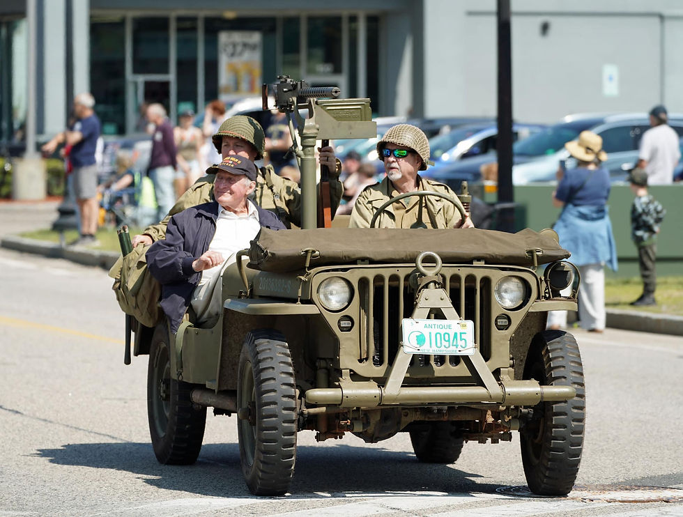 David Scott WWII Vetaran in 1942 Ford Jeep