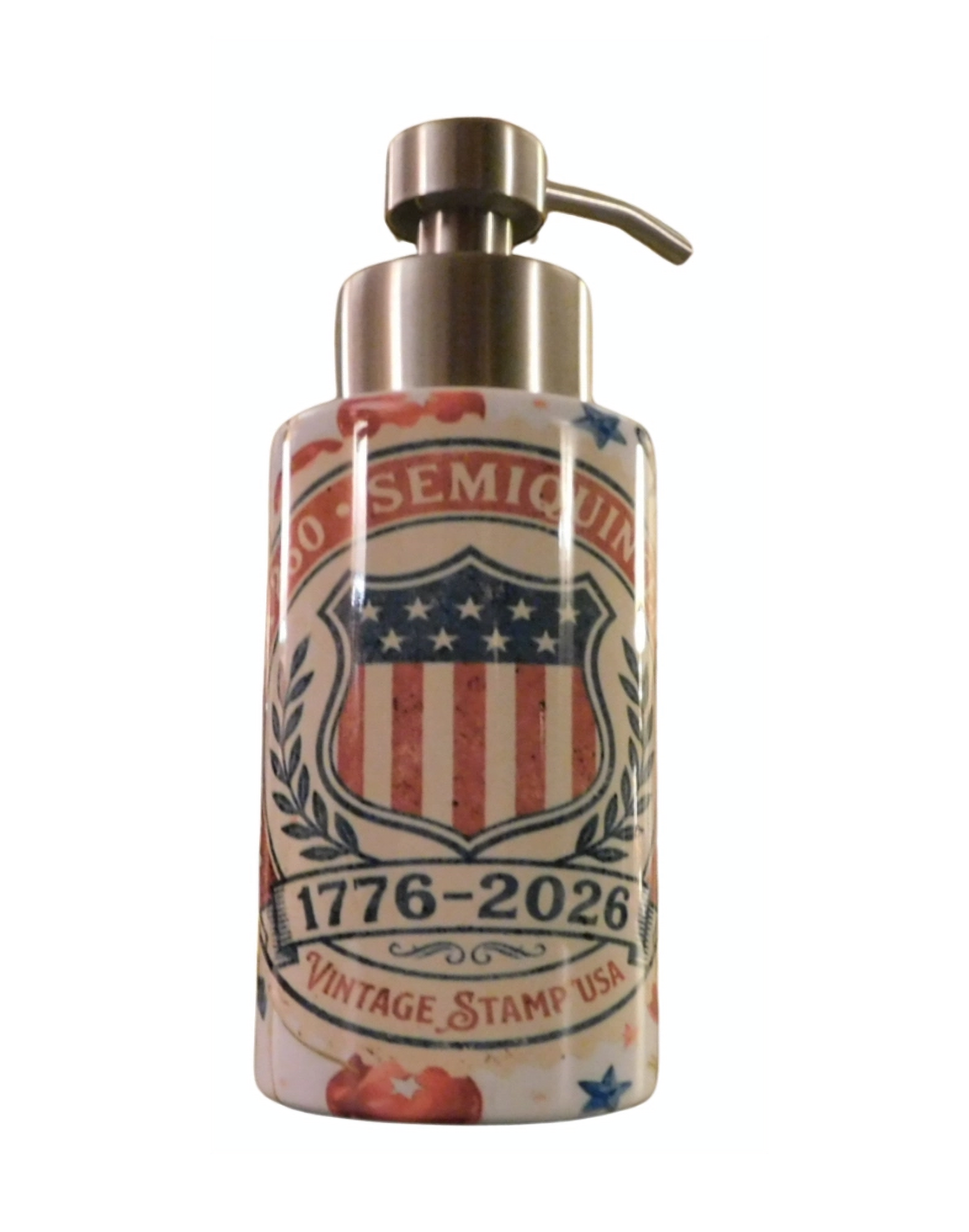 Patriotic Soap Dispenser 16 oz