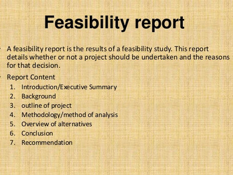 FEASIBILITY REPORT