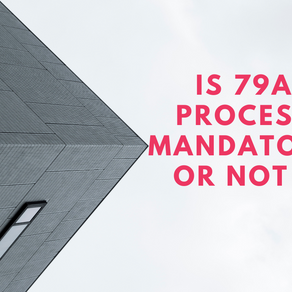 Is 79A process Mandatory or not ?
