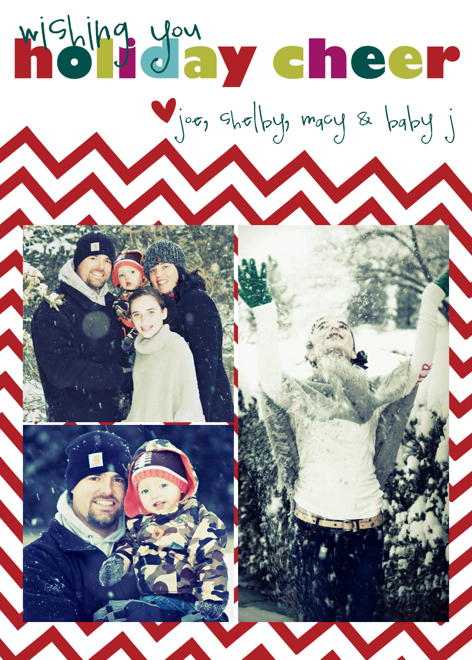 holiday cheer chevron