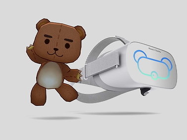 An image of Reddy Teddy with VR Goggles.