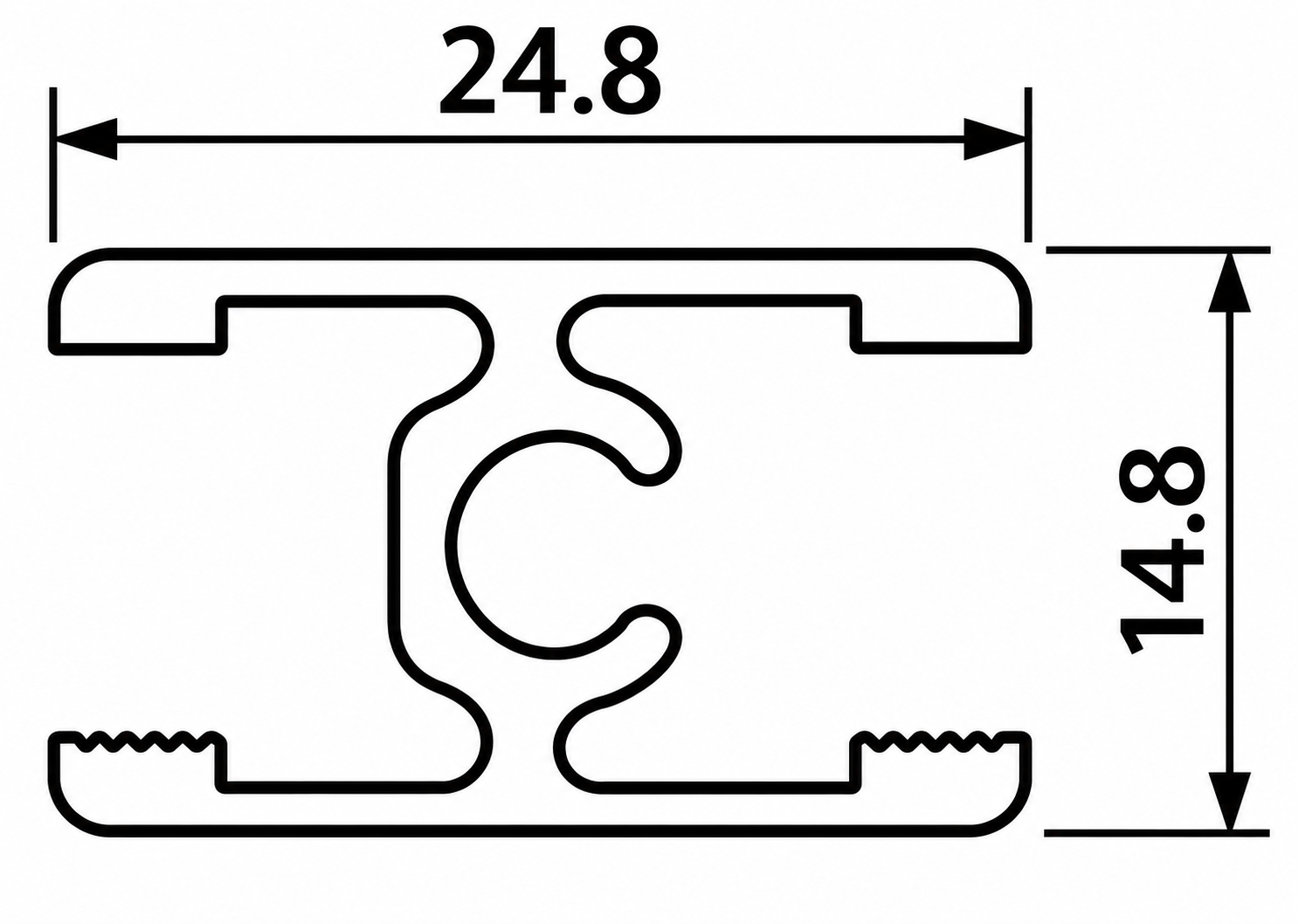 IKG ALUMINIUM PROFILE DIVIDER IAP-D-01