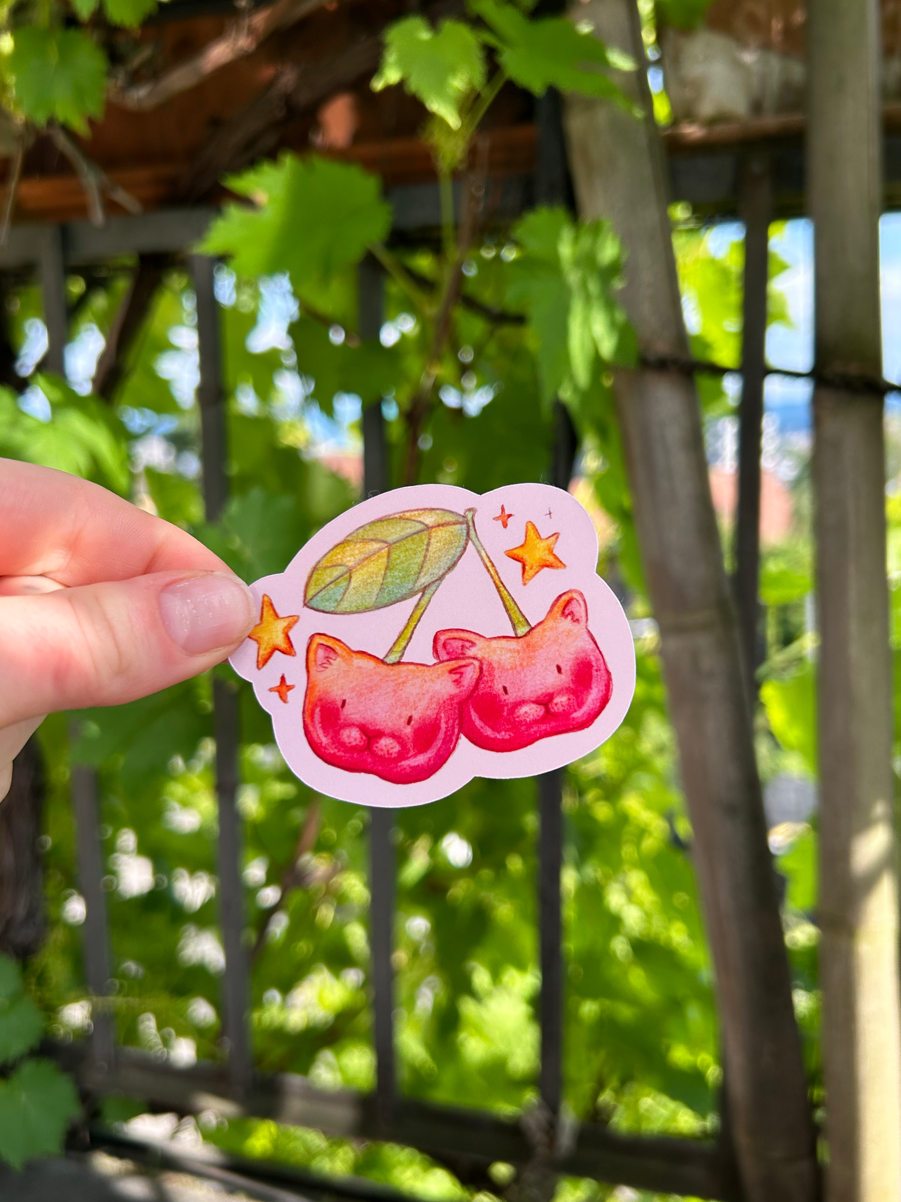 Cherry Kitties Sticker