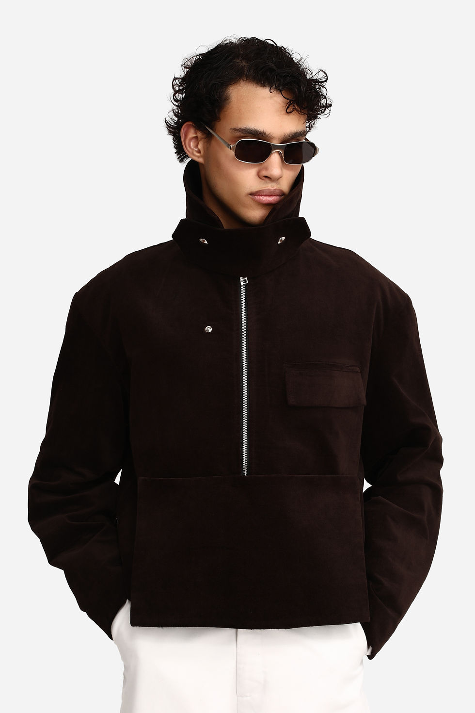 Miniatura: Annex Velvet Jacket Brown