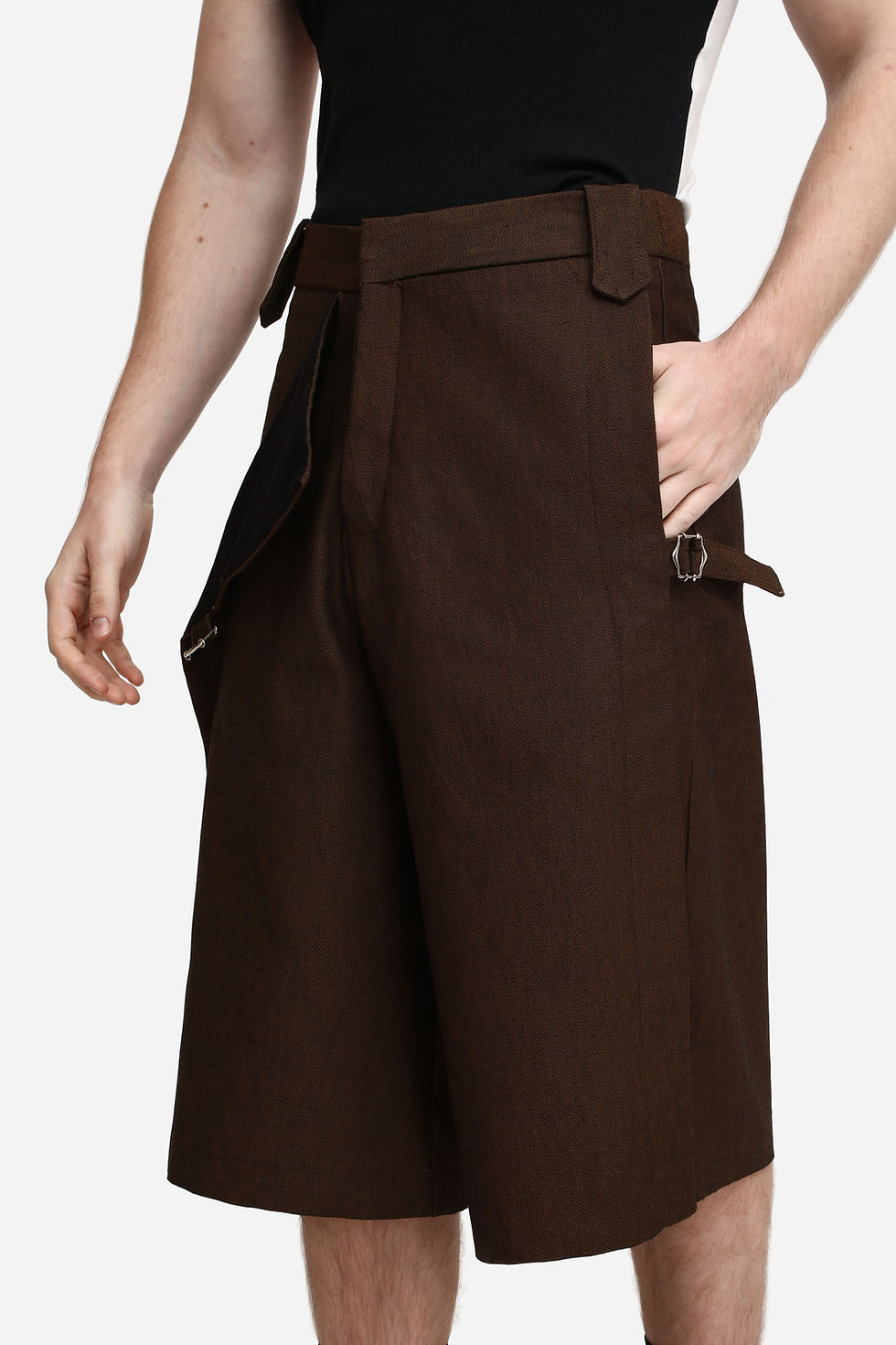 Miniatura: Dual Long Shorts Brown