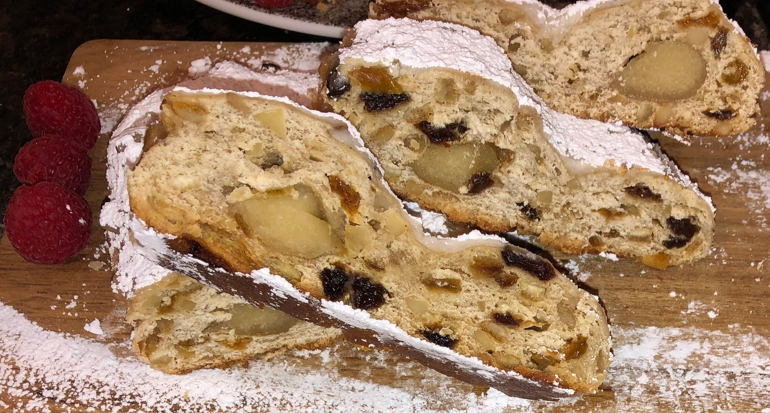 German Christmas Stollen with Marzipan (Weihnachts Stollen )