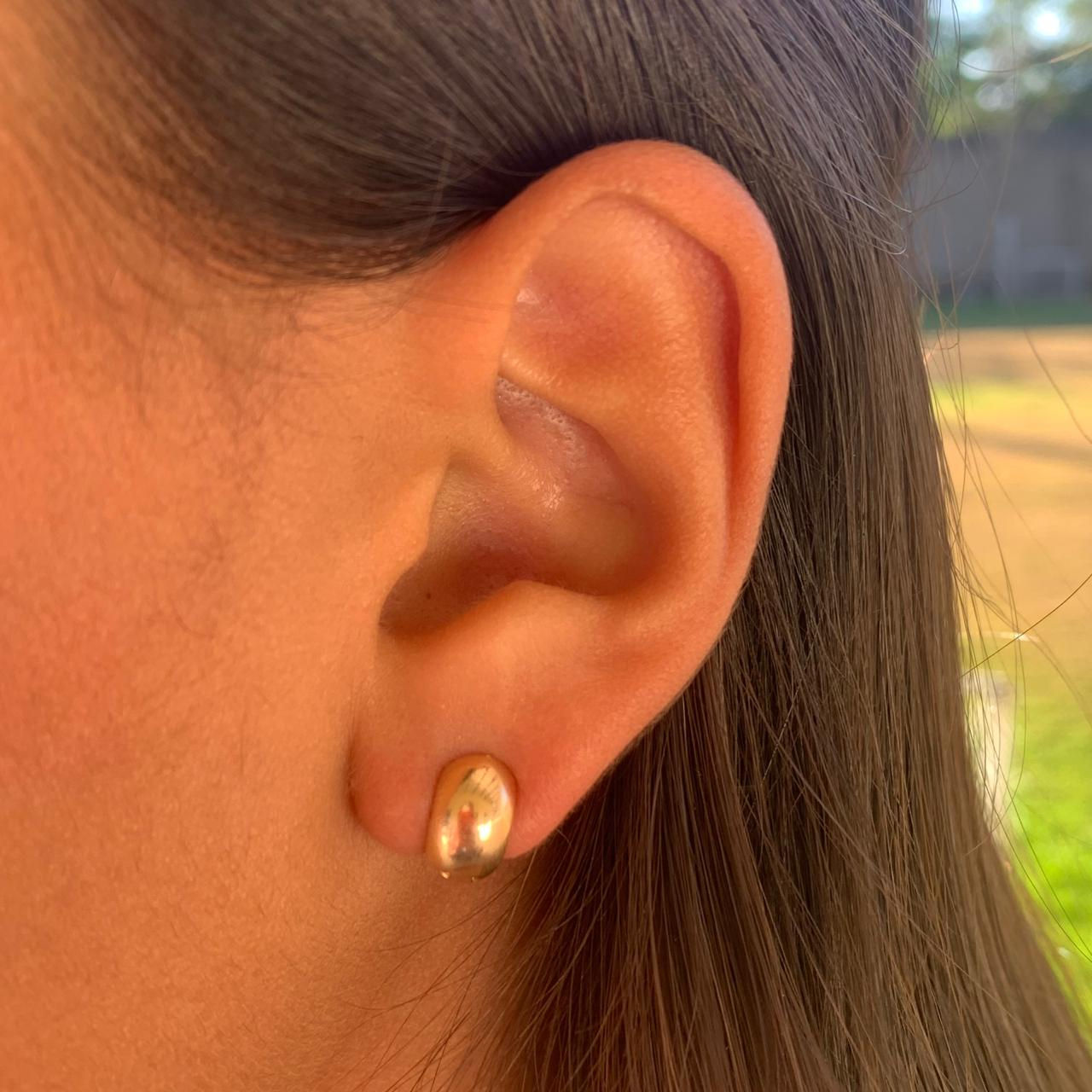 Argola mini dourada - 10,3mm