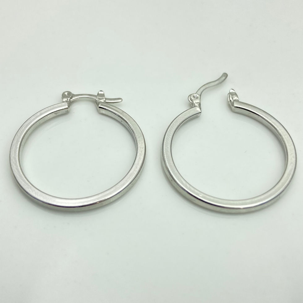 Miniatura: Brinco argola fio reto - 26,4mm