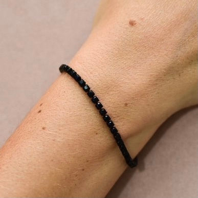 Miniatura: Pulseira Riviera com Zircônias negras - 20cm