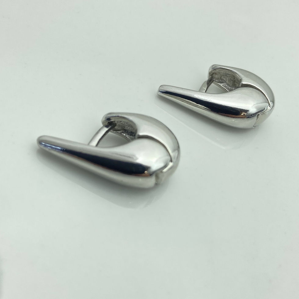 Miniatura: Brinco Argola lisa em “U” com pontas