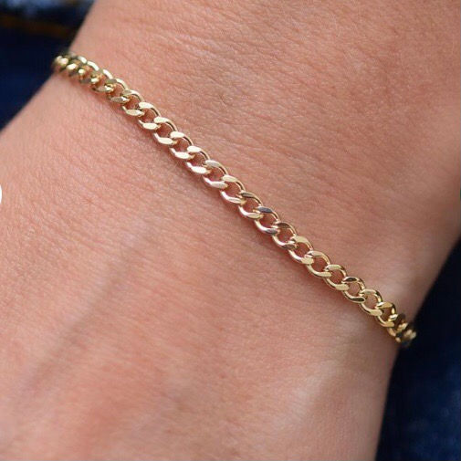 Miniatura: Pulseira Grume flat - 20,6cm