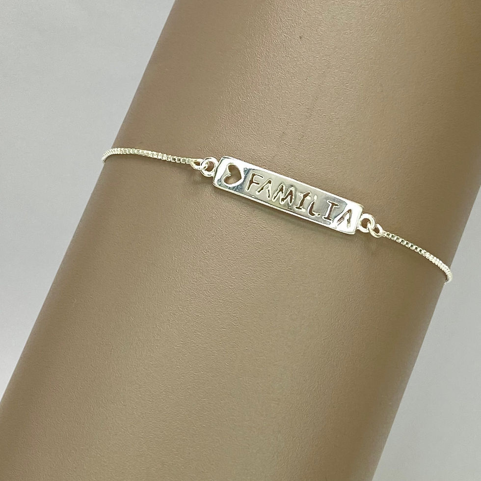 Miniatura: Pulseira FAMÍLIA em Prata