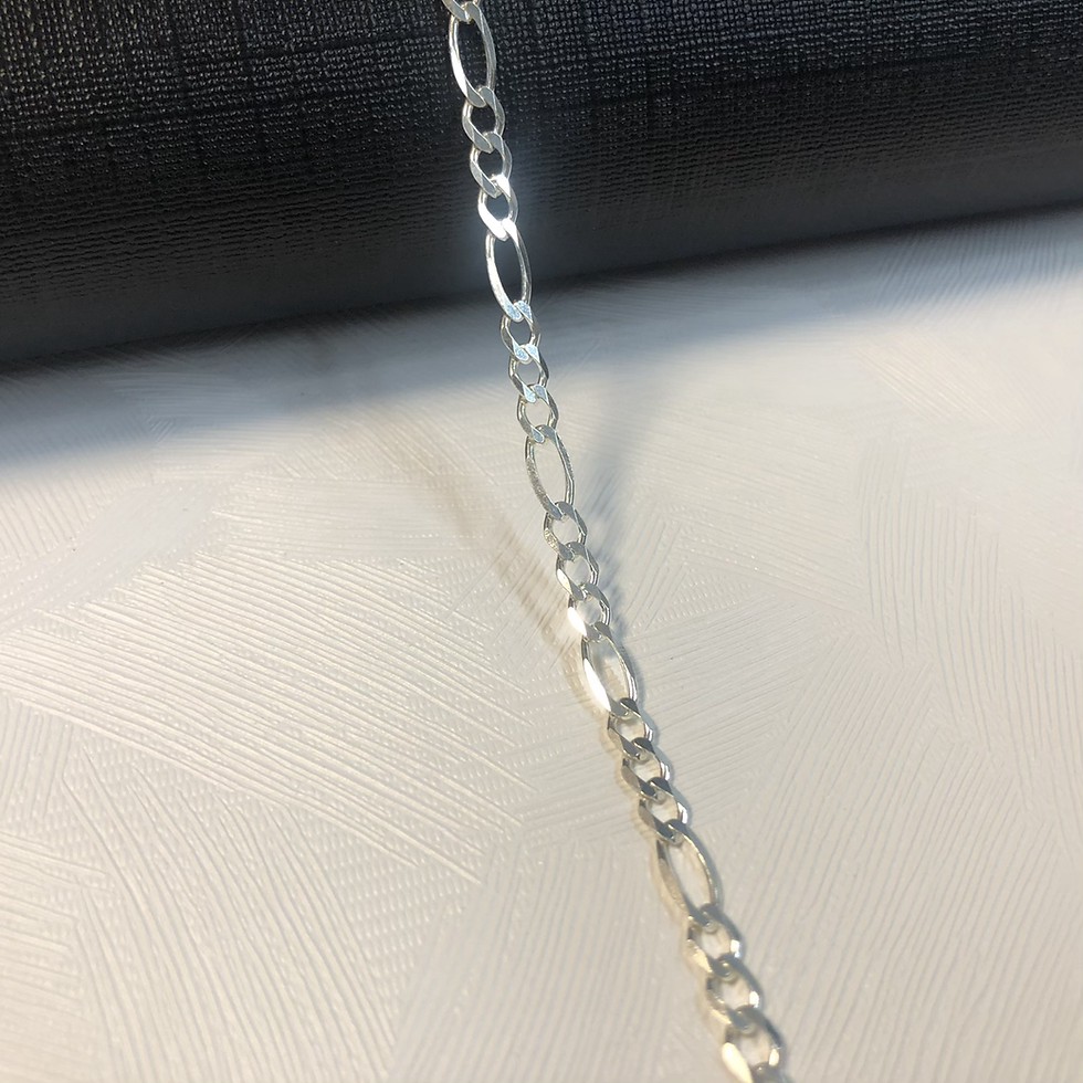 Miniatura: Pulseira grume 3x1 em Prata - 21cm