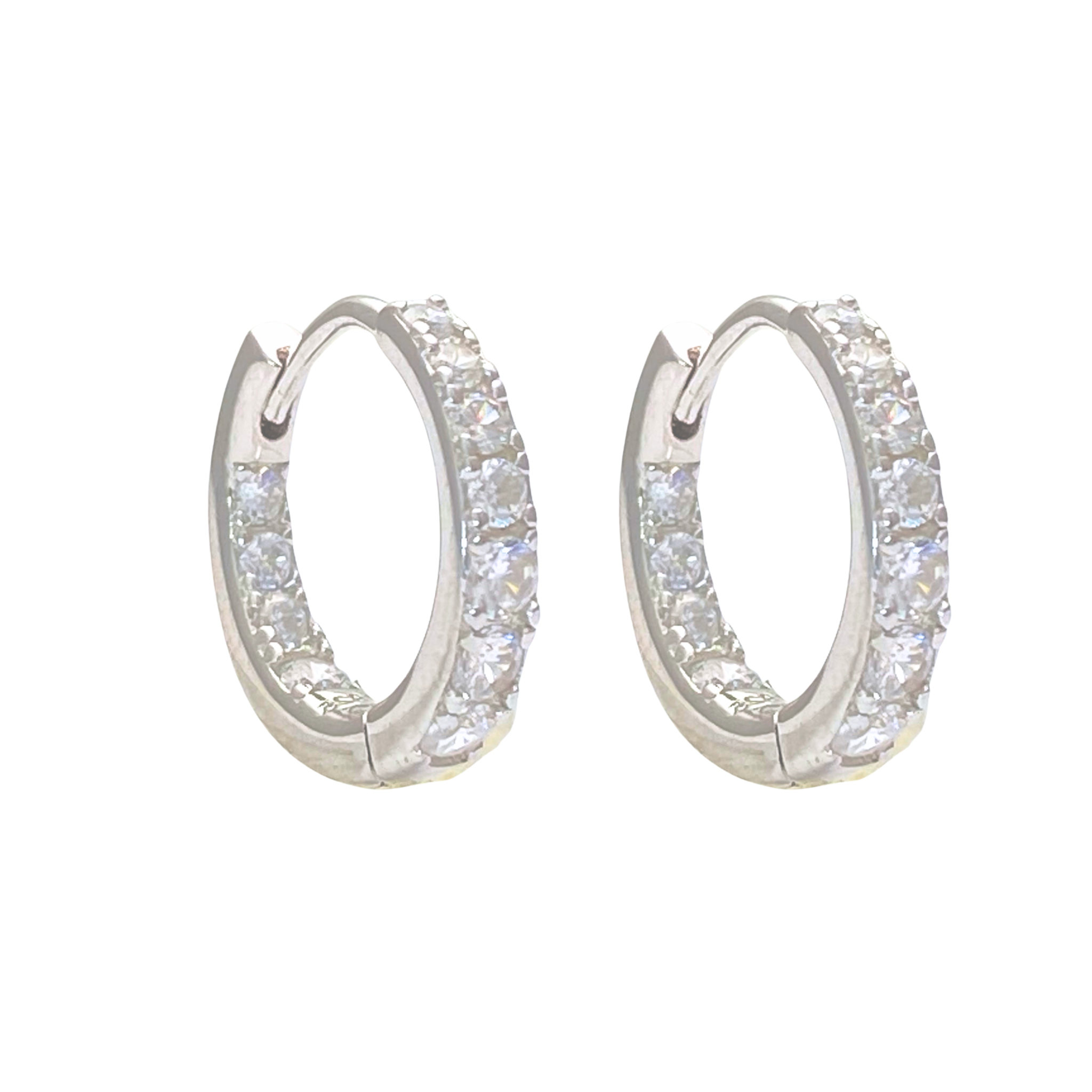 Brinco Argola cravejada