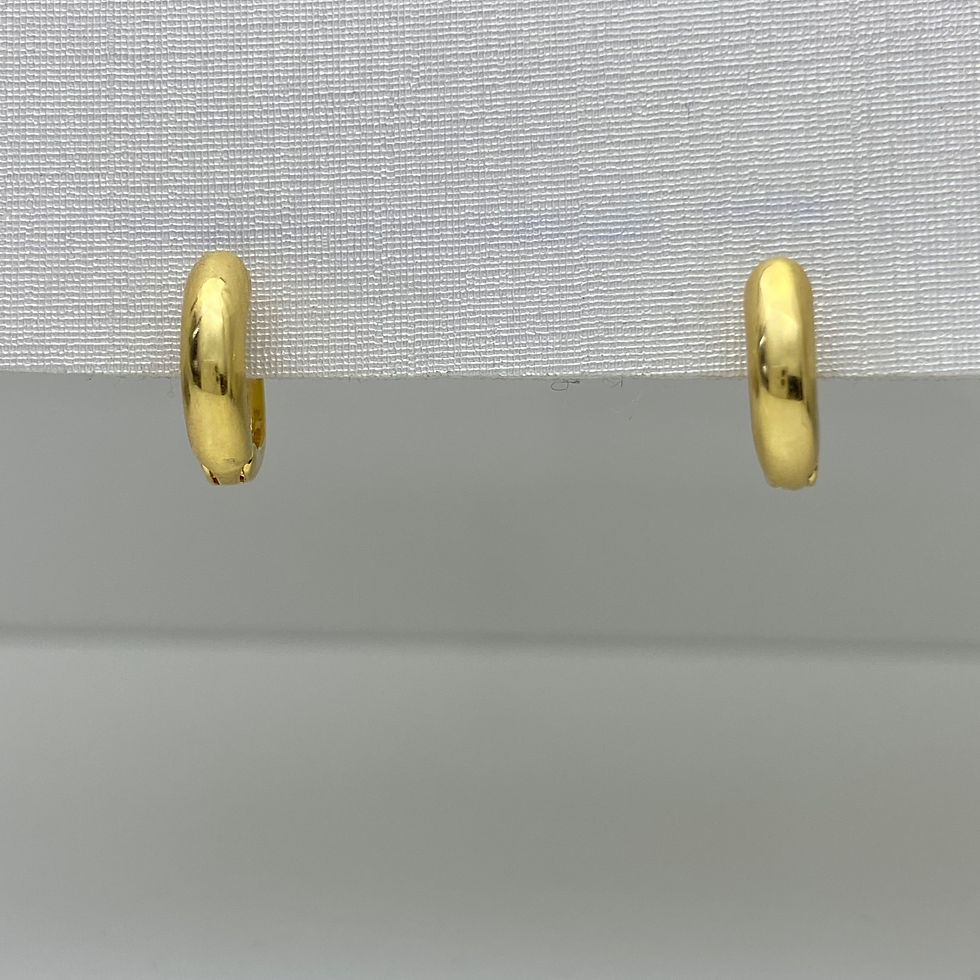 Miniatura: Brinco de Argola Dourada - 11,3mm