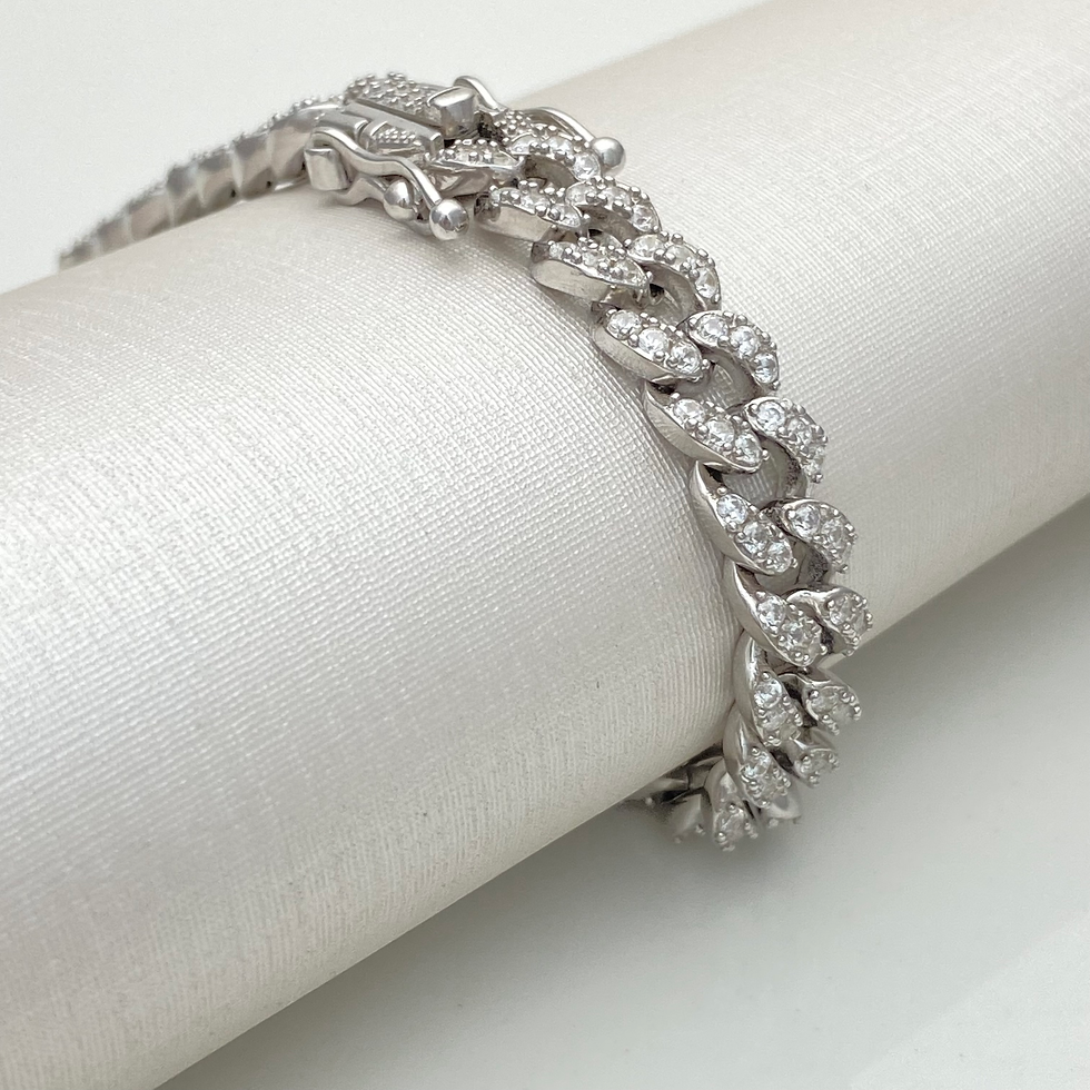 Miniatura: Pulseira Grume elos cravejados