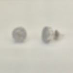 Brinco Pizza com micro cravações - 9,6mm