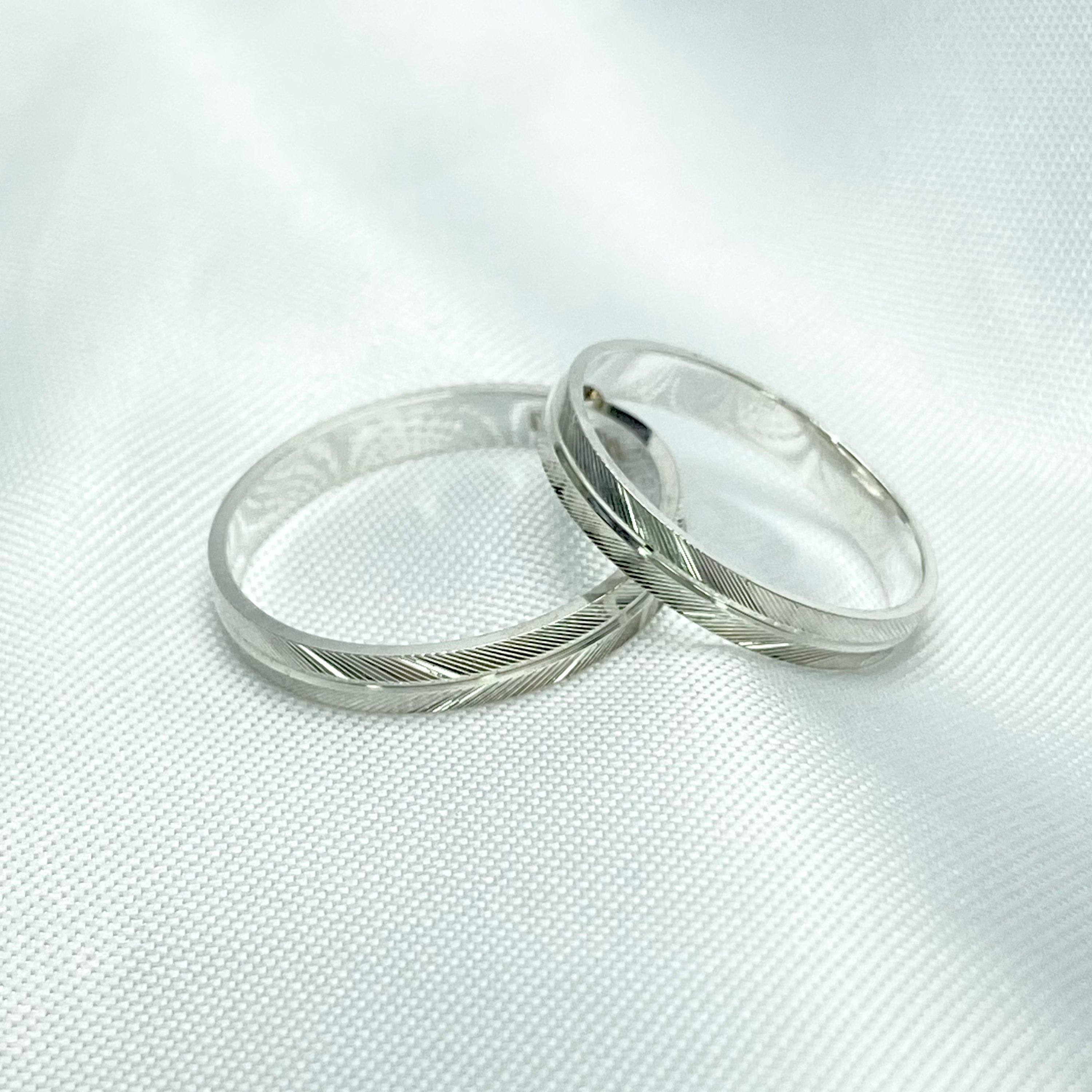 Aliança em Prata (O Par) - 074E3