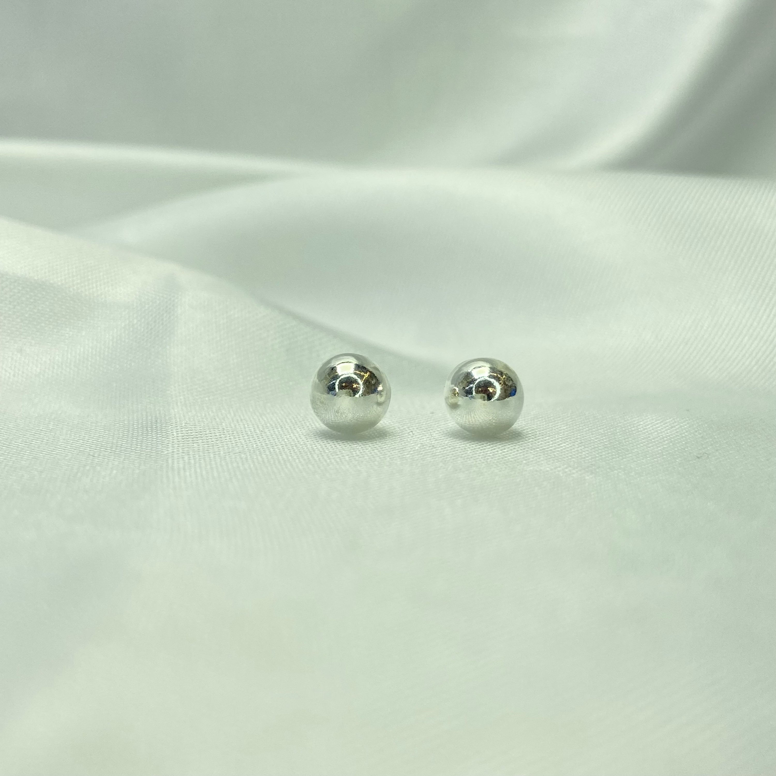 Brinco Bolinha Prata 925 - 5mm